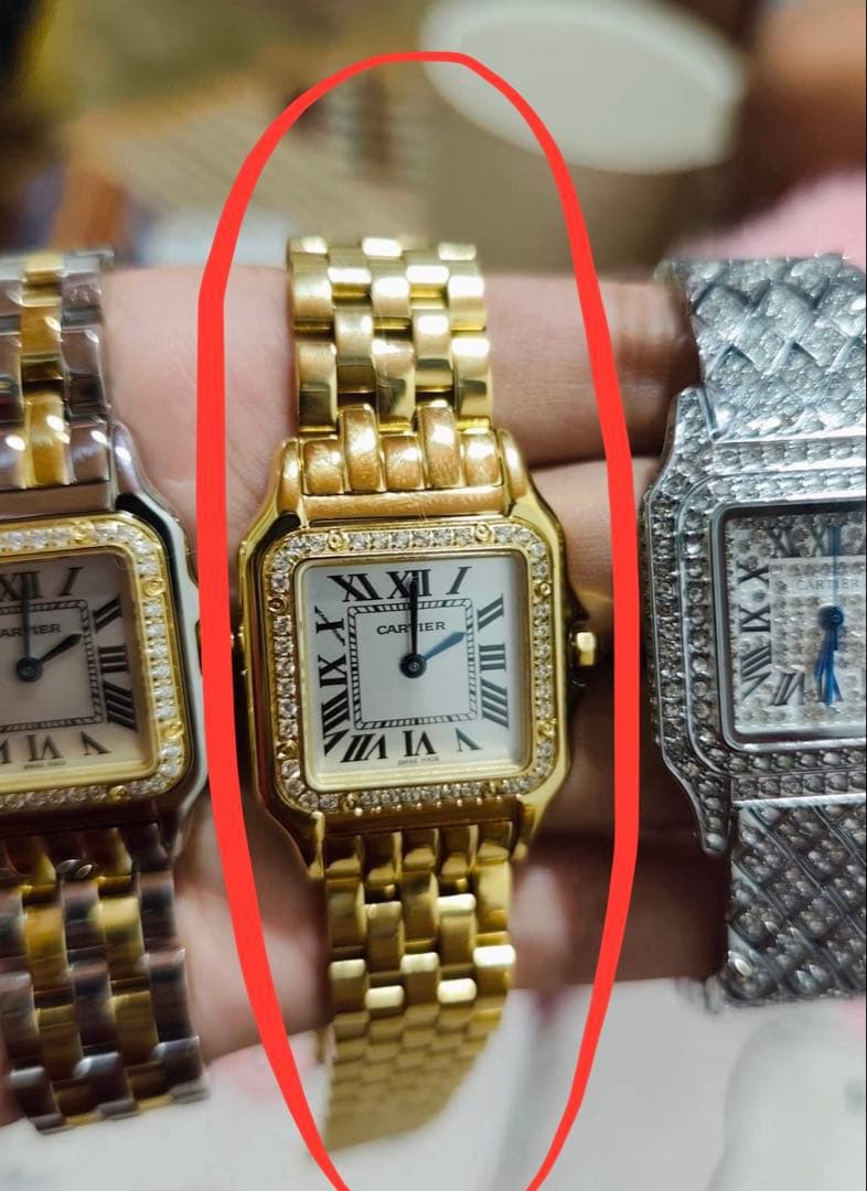 ゴールド スクエアフェイス 時計