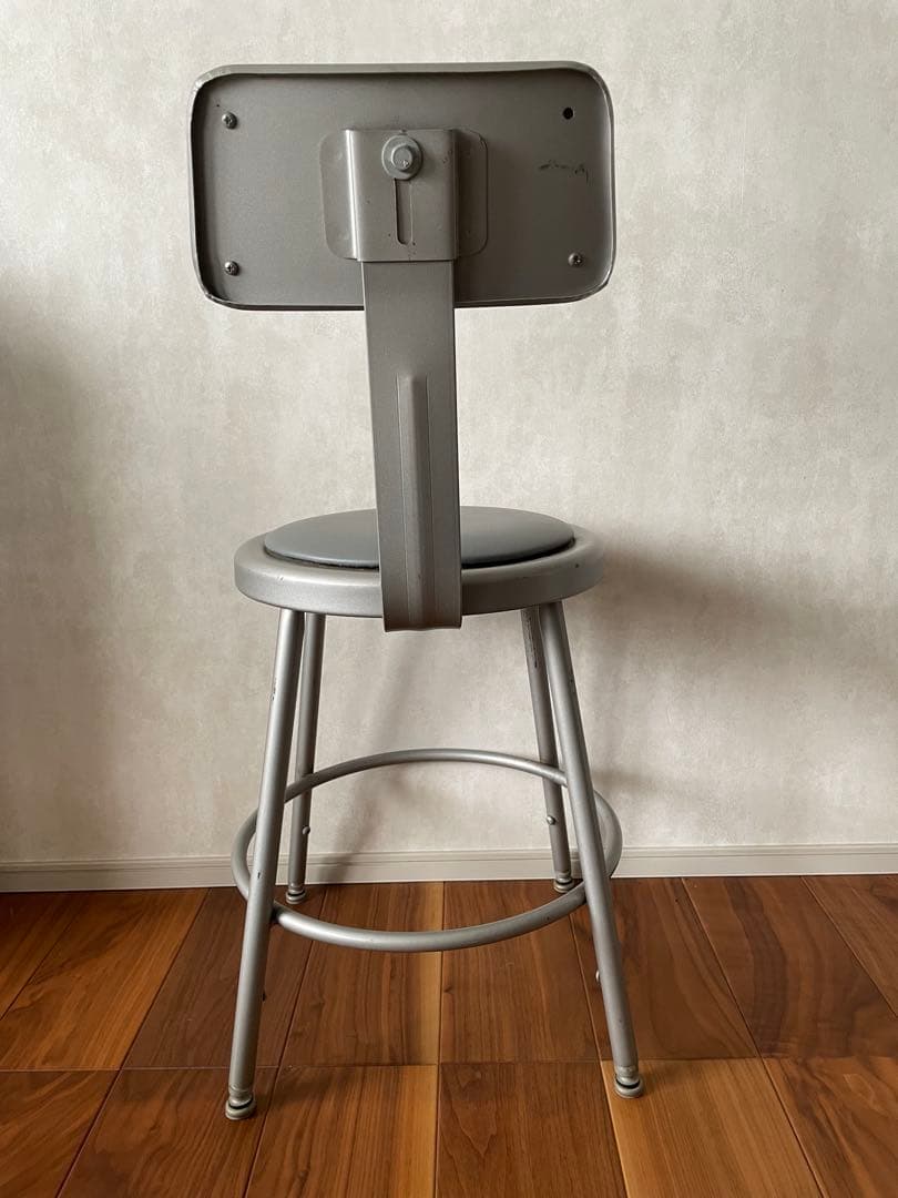 PFS スチールスツール 背もたれ取り外し可 インダストリアル チェア USA製