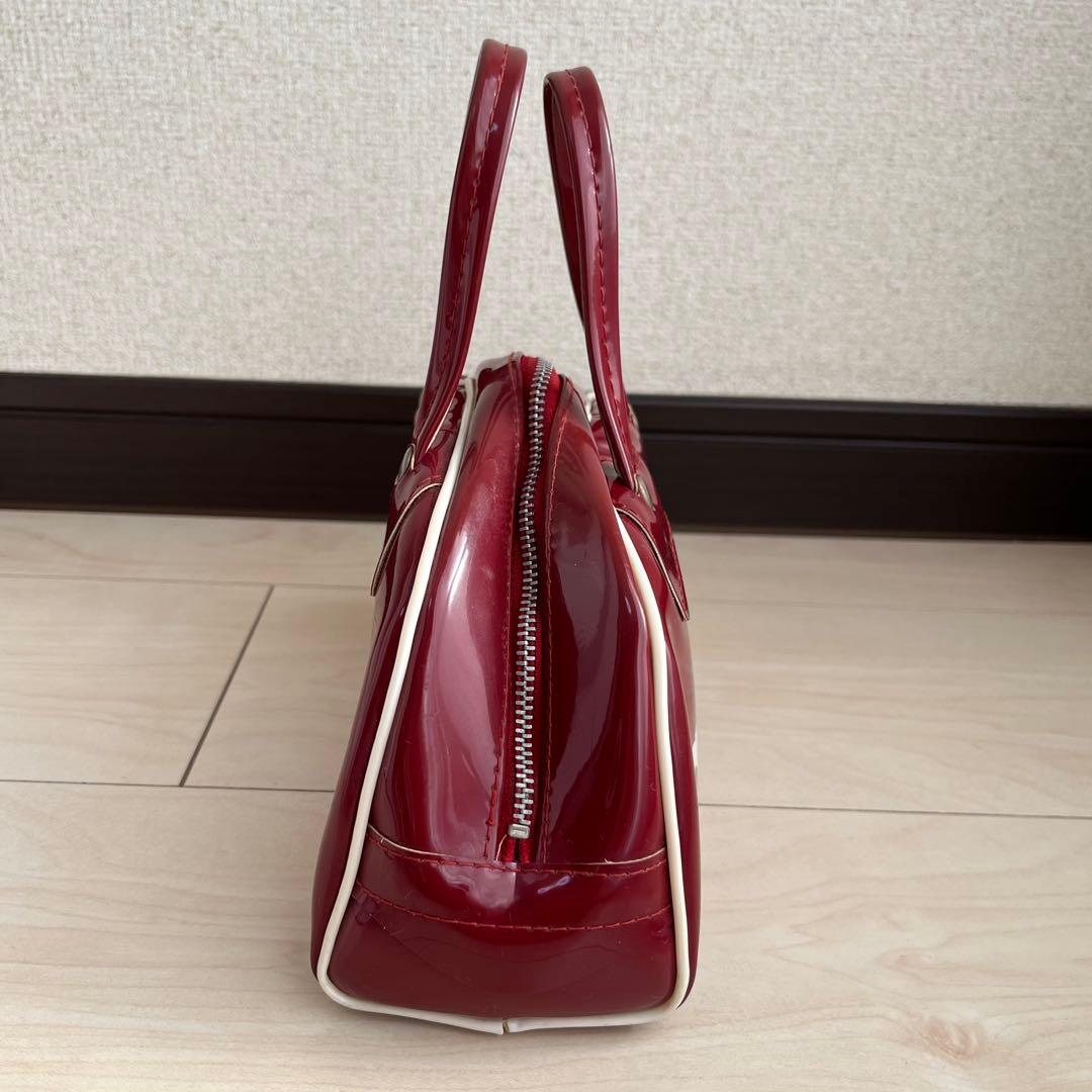 80s Y2K adidas アディダス エナメル ミニボストンバッグ ポーチ