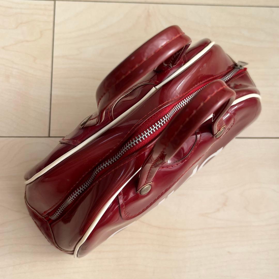 80s Y2K adidas アディダス エナメル ミニボストンバッグ ポーチ