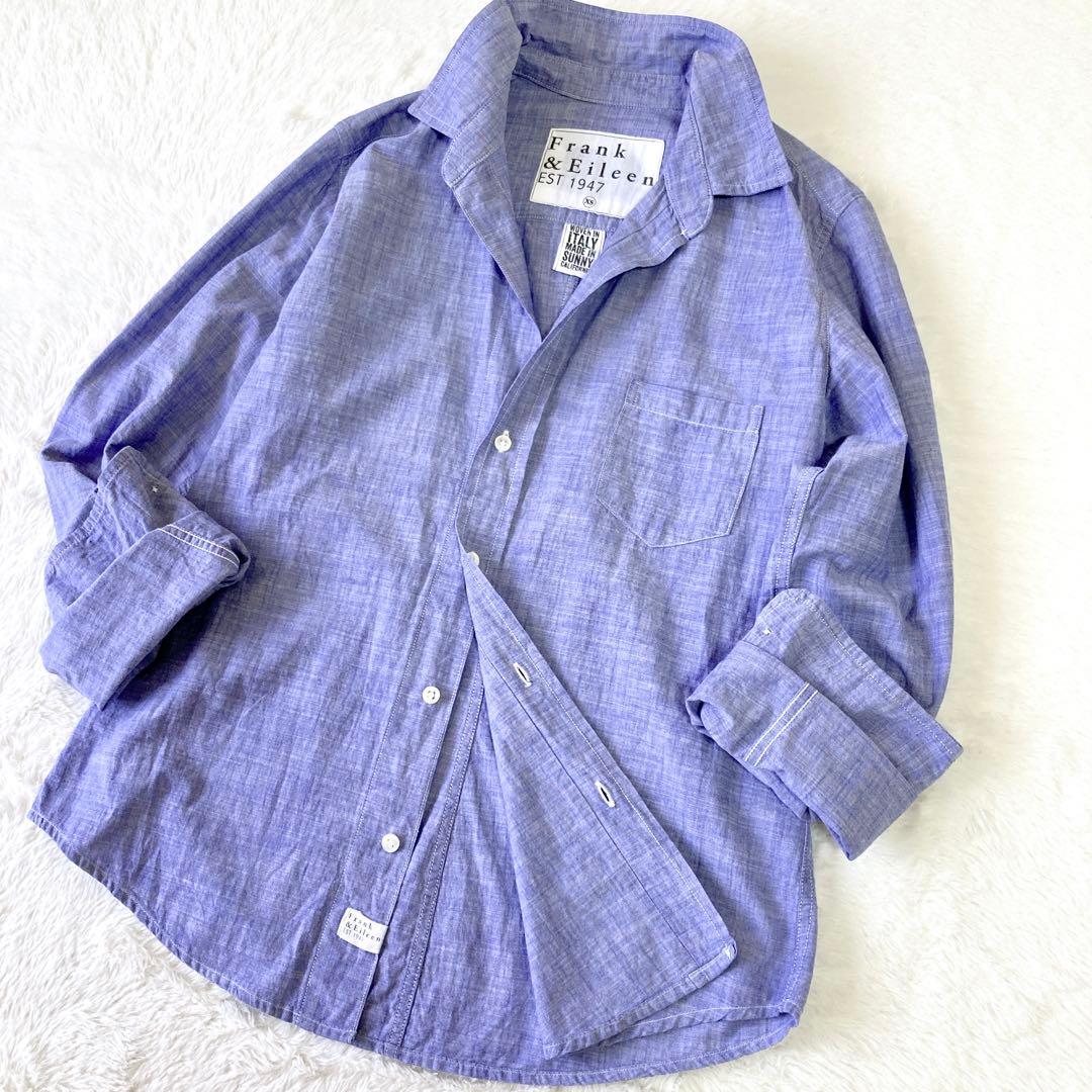 ✨美品✨フランク&アイリーン BARRY スキッパーシャンブレーシャツ USA
