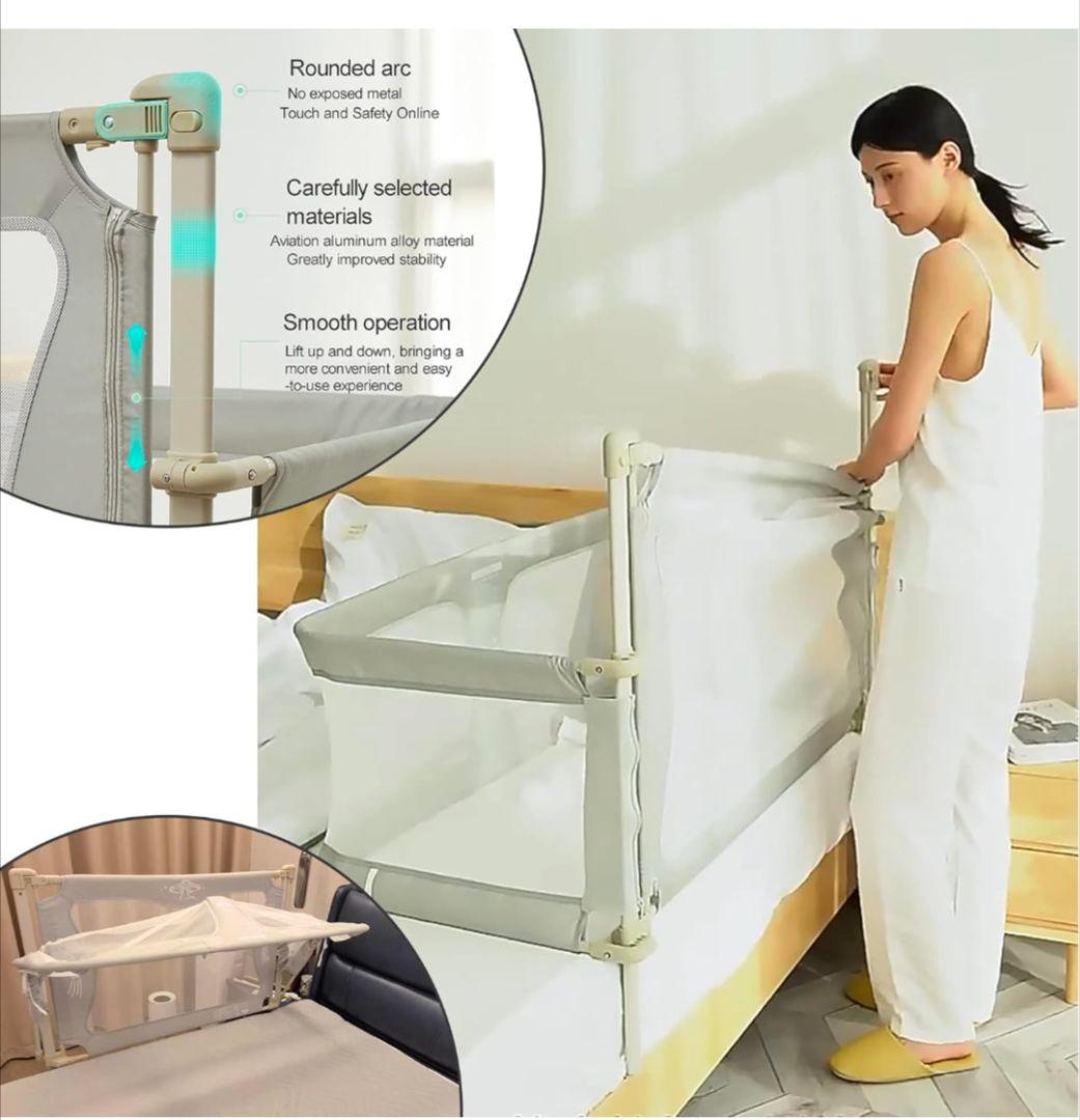 あ*み様 ベビーベッド　ベッドガード　添い寝　120㎝×50㎝