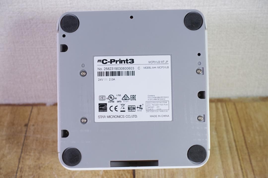 【美品】スター精密 サーマルプリンター mC-Print3 MCP31LB WT