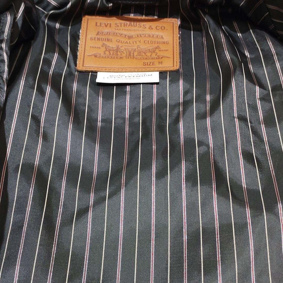 希少®️タブ‼️未使用級 リーバイスプレミアム　レザートラッカージャケット