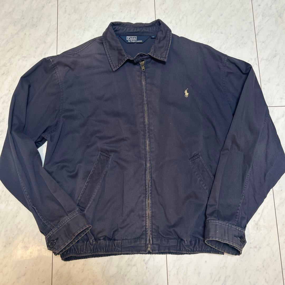 希少三角タグ　80s ラルフローレン スイングトップ ナス紺　ジャマイカ製 L