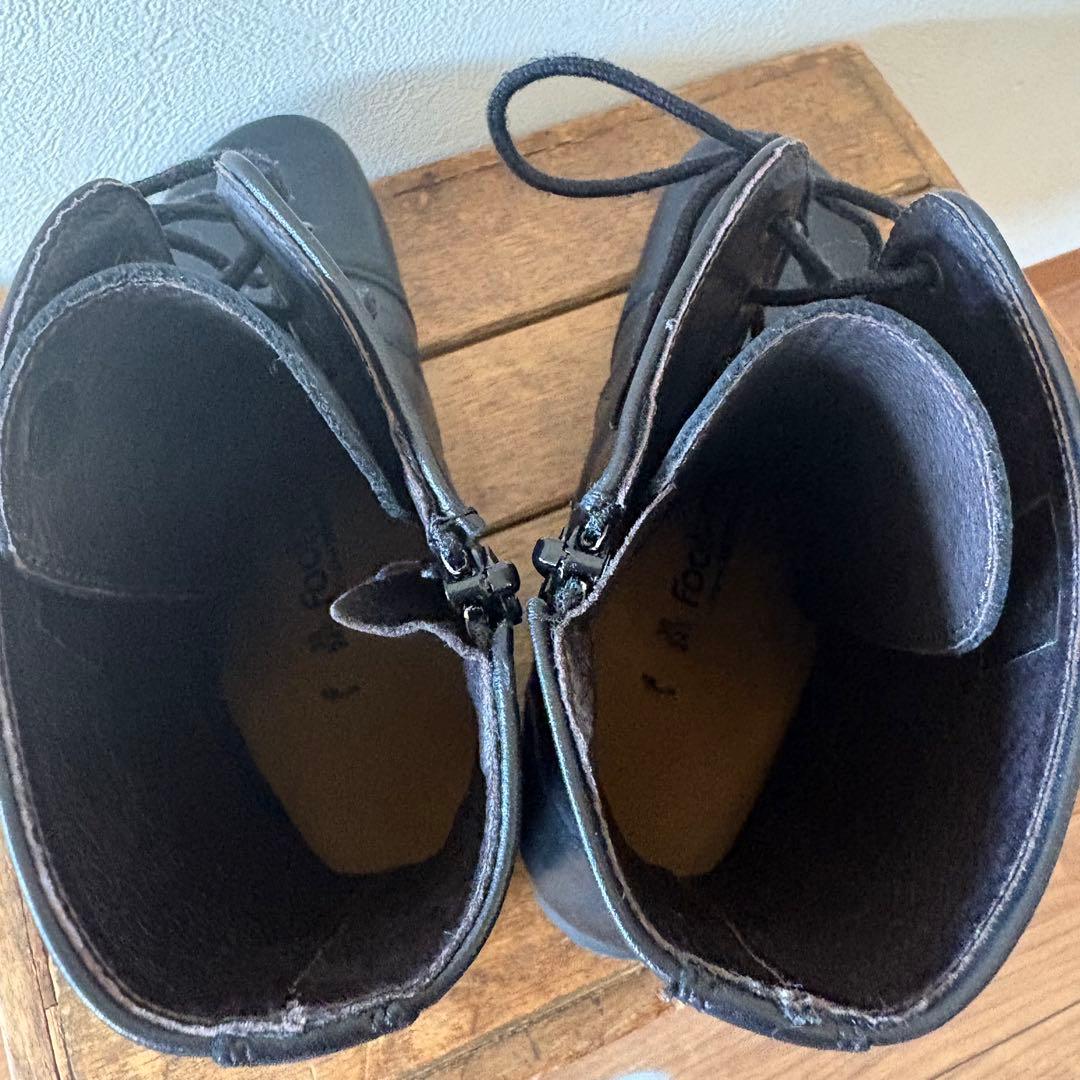 美品　ビルケンストック　フットプリンツ　レースアップサイドジップ　ブーツ38