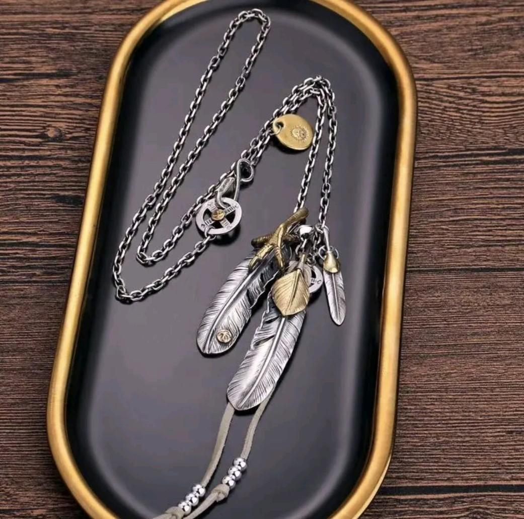 【新品】最安値セール中！ フェザーネックレス