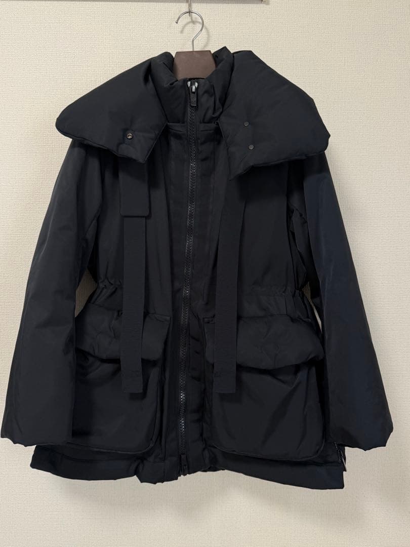 ＋J ユニクロ　UNIQLO ハイブリッドダウンショートコート　ネイビー　M