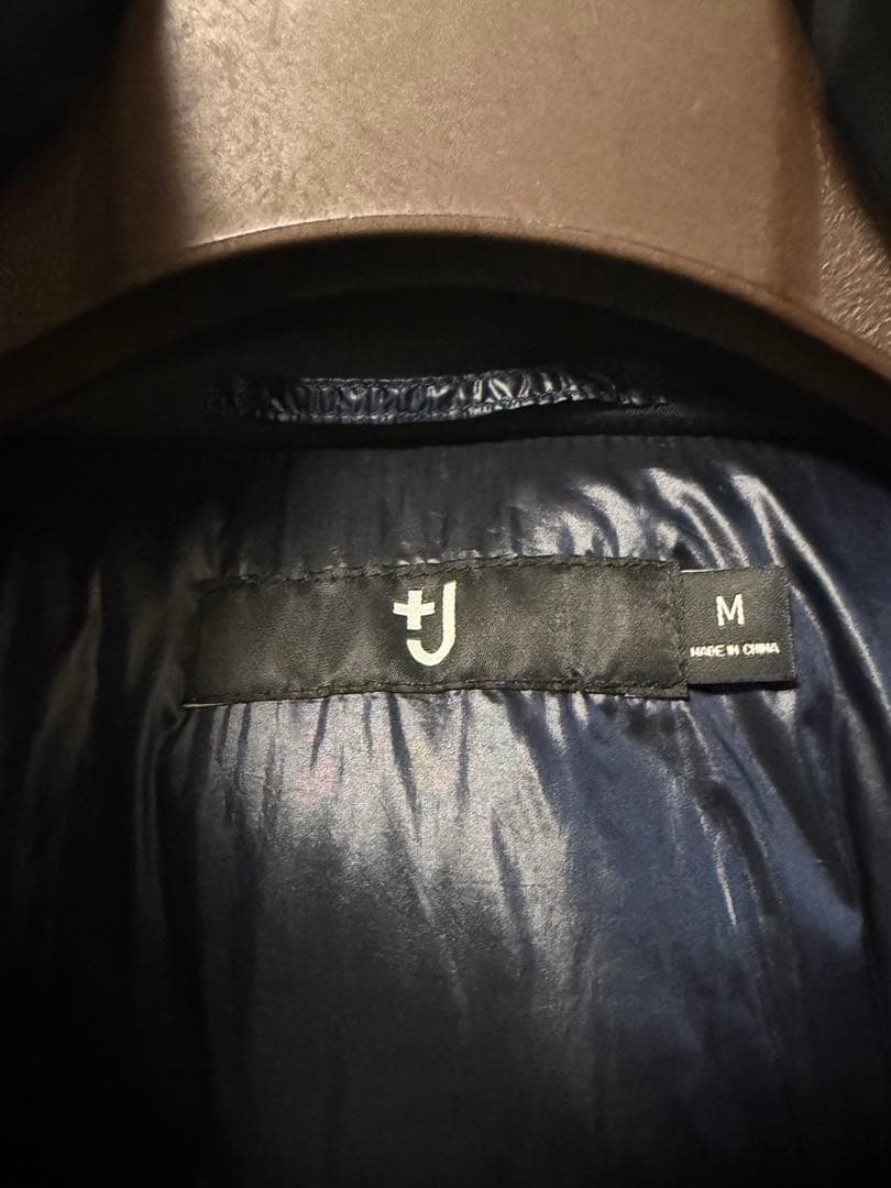 ＋J ユニクロ　UNIQLO ハイブリッドダウンショートコート　ネイビー　M