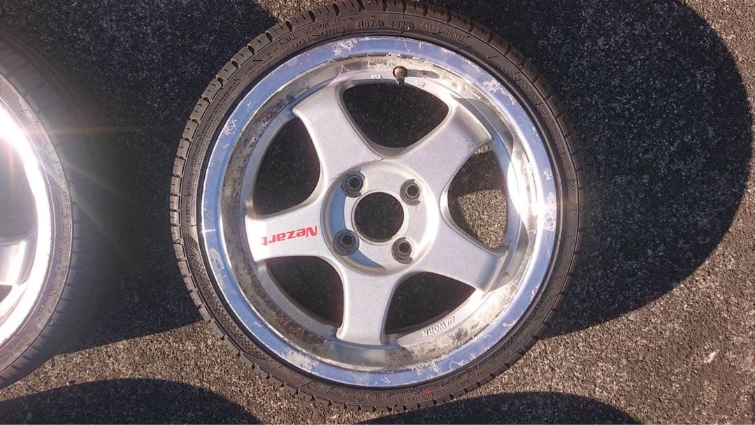 work NEZERT 15インチ アルミホイールタイヤセット マイスター系？