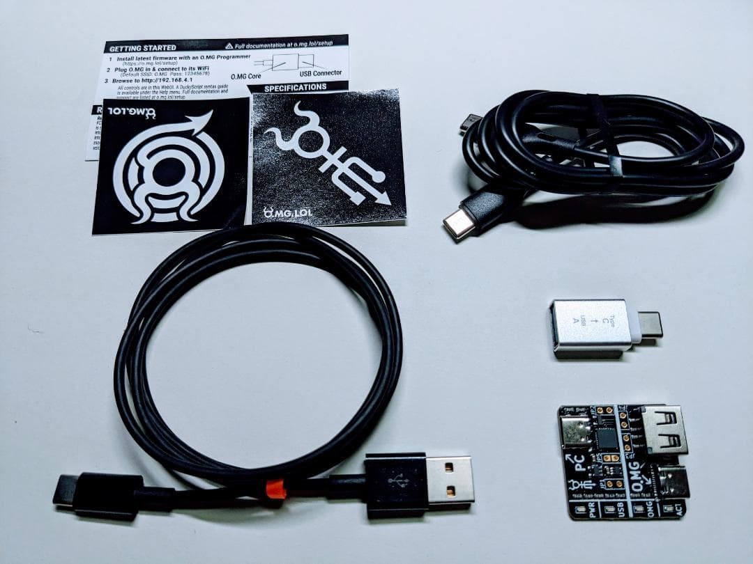 O.MG ケーブル エリート（USB-A ー USB-C）＋O.MGプログラマー