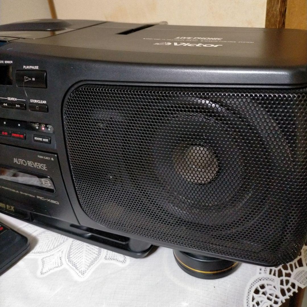 ビクターRCX80CD重低音ラジカセリモコン付き