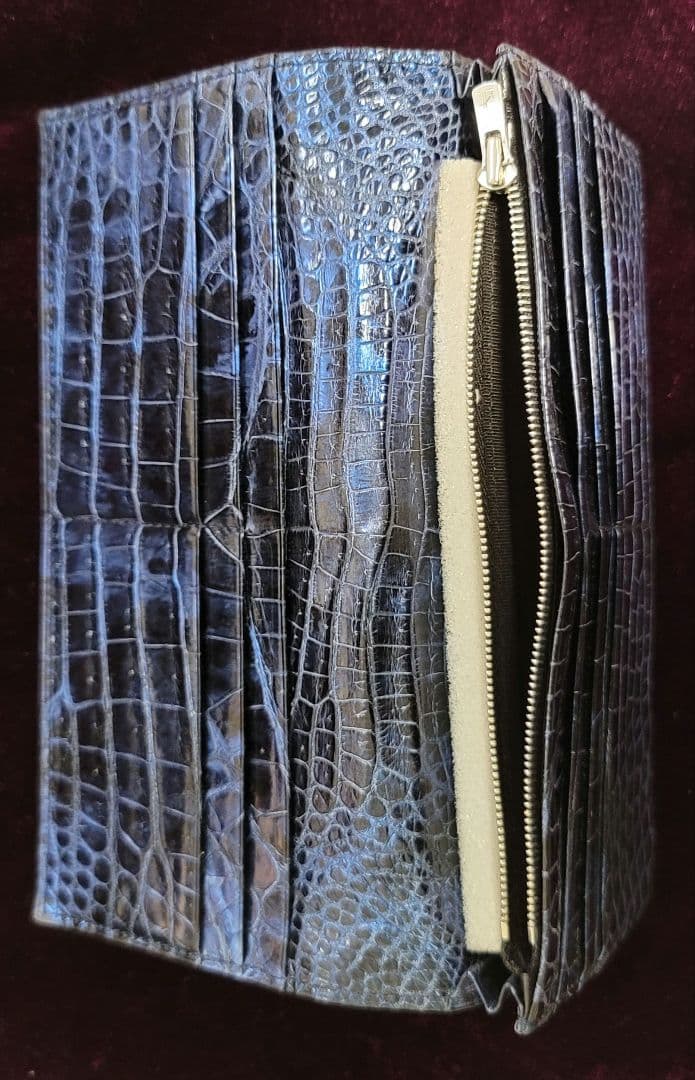 日本製 クロコダイル 無双長財布（切り目） ガウディTOKYOJAPAN