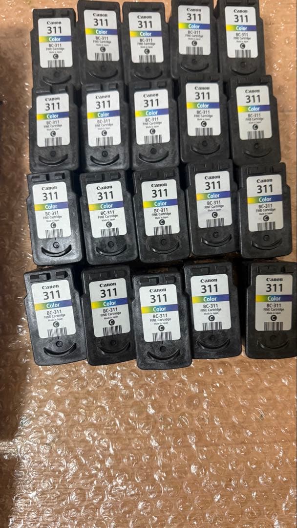 Canon 純正使用済みインクカートリッジ310,311 80個-6