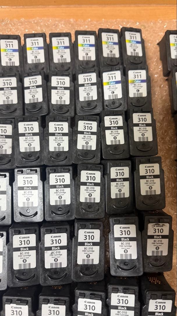 Canon 純正使用済みインクカートリッジ310,311 80個-6