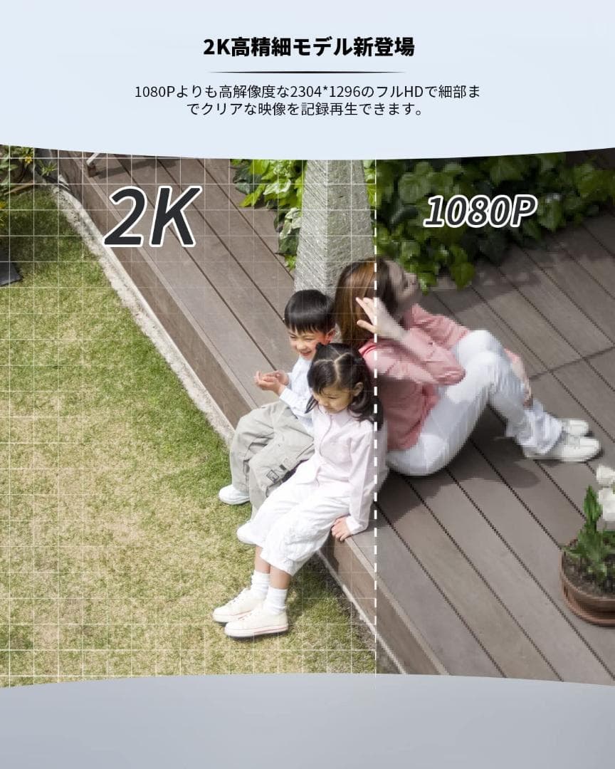 300万高画素 太陽光充電 防犯カメラ