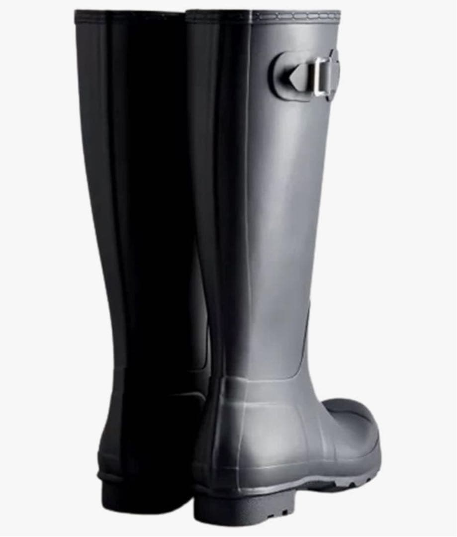 【新品未使用】 HUNTER ハンター　レインブーツ　ロングブーツ　ブラック