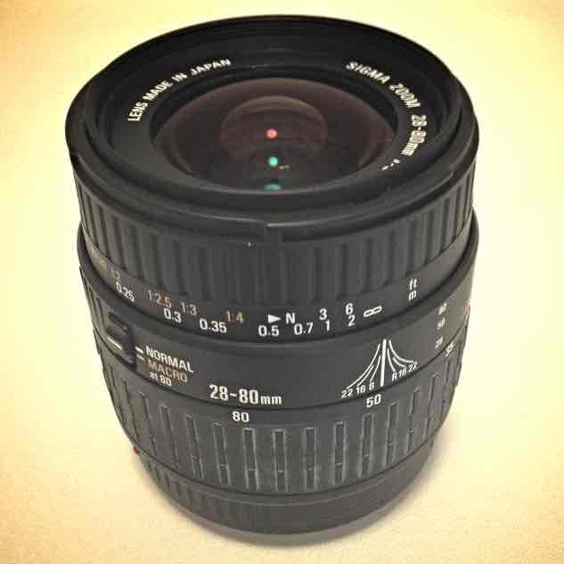 一眼レフレンズ、sigma zoom 28-80