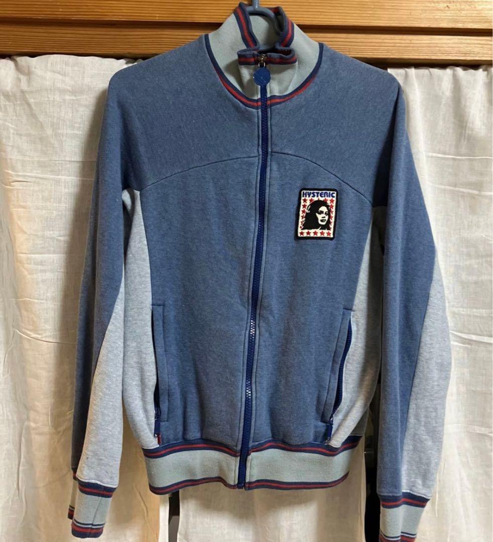 HYSTERIC GLAMOUR ジップアップ ブルー/グレー
