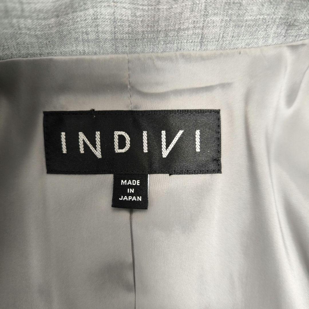 INDIVI パンツスーツ 38 グレー