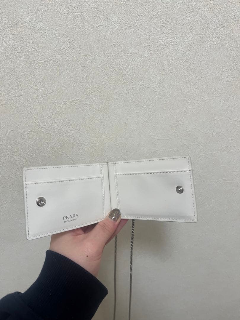 【美品】正規品Prada プラダ　カードケース　チェーン付き