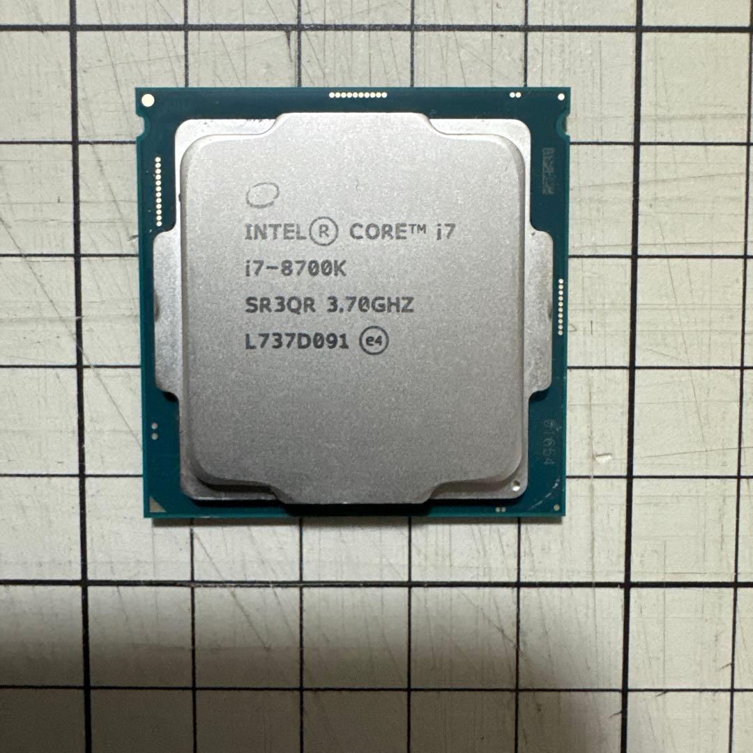 Intel Core i7-8700K CPU 動作確認済み