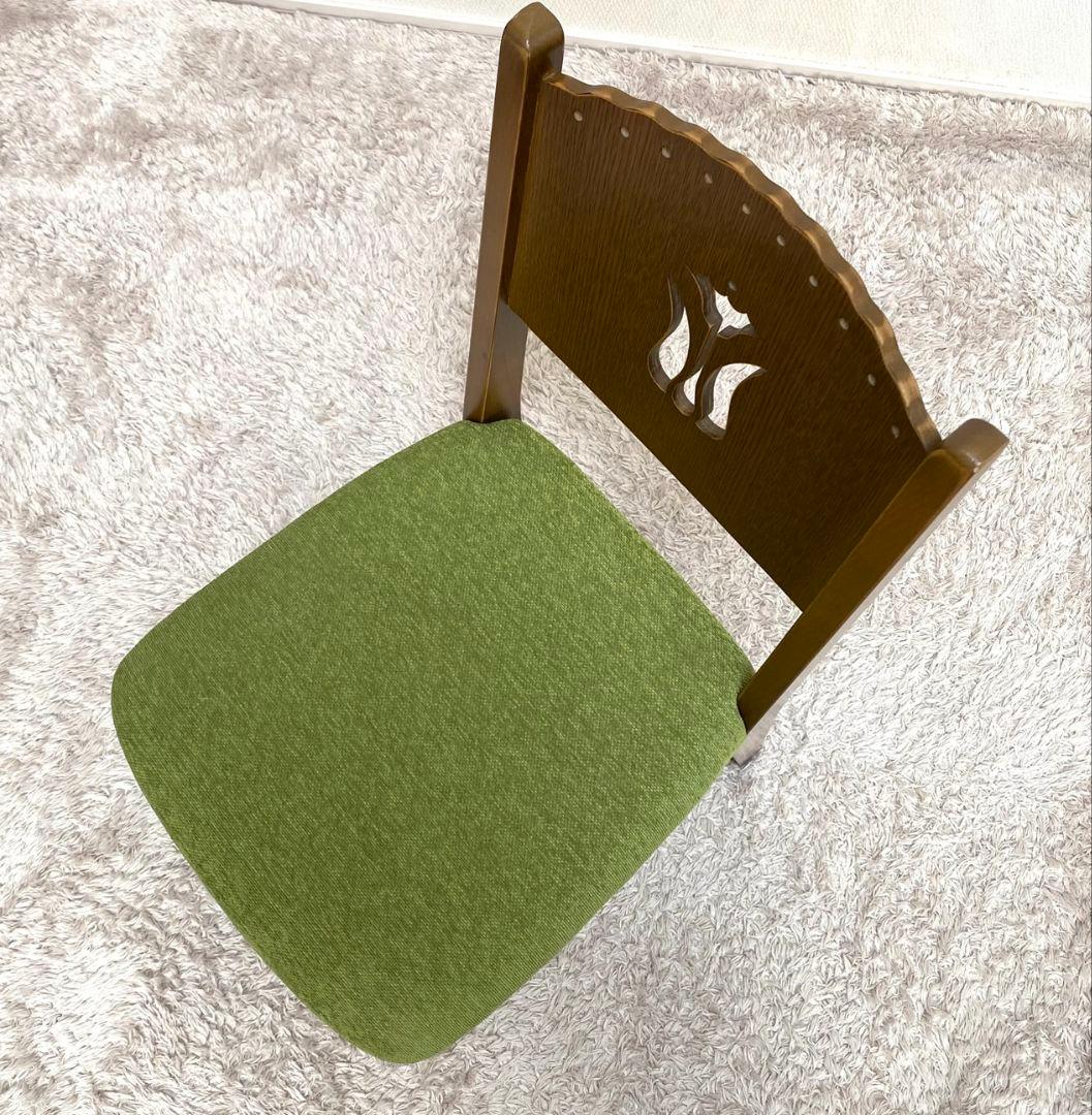 パリの雑貨屋♡F-230 椅子 日本製 木製 天然木 チェアー♡花 フラワー