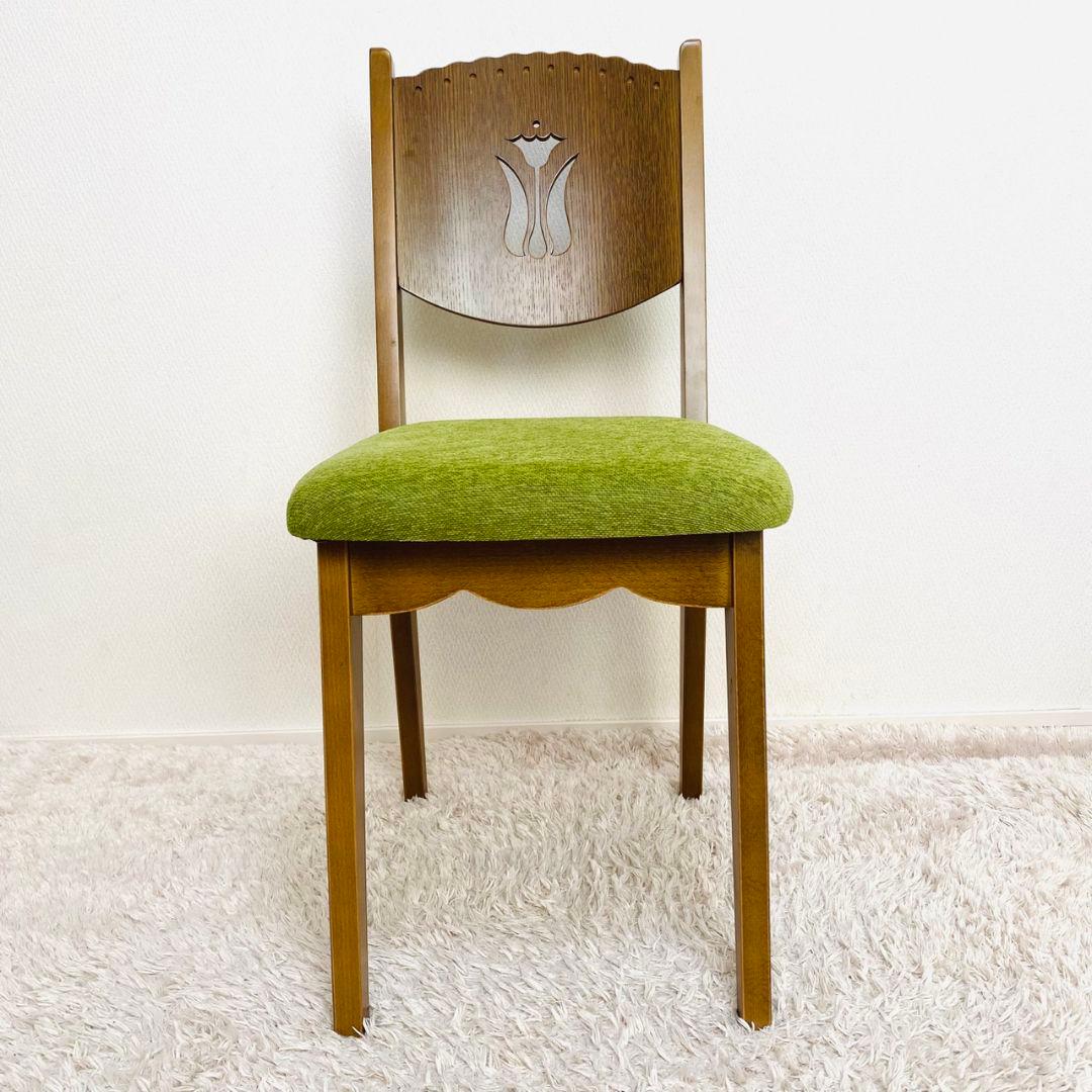 パリの雑貨屋♡F-230 椅子 日本製 木製 天然木 チェアー♡花 フラワー