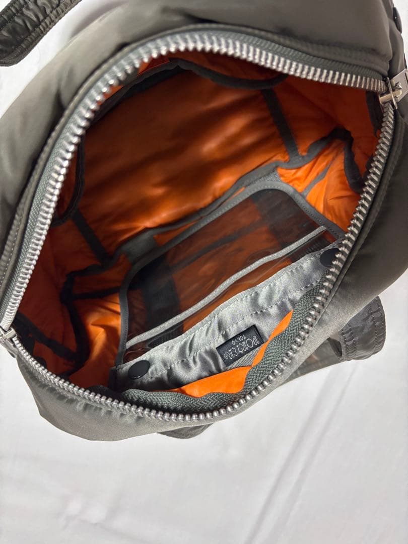 美品　ポーター　タンカー　ミニボストン　ダッフルバッグ　希少　シルバーグレー