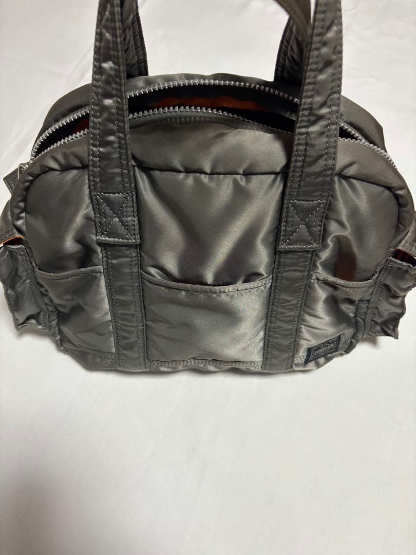 美品　ポーター　タンカー　ミニボストン　ダッフルバッグ　希少　シルバーグレー