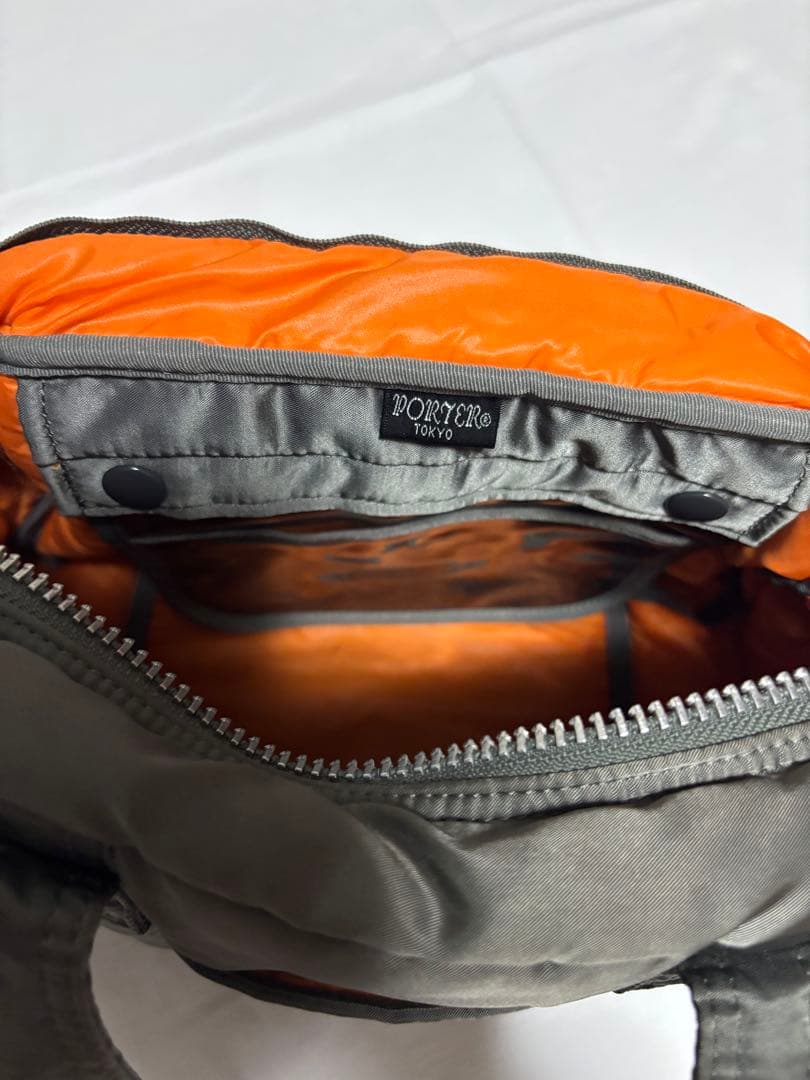 美品　ポーター　タンカー　ミニボストン　ダッフルバッグ　希少　シルバーグレー