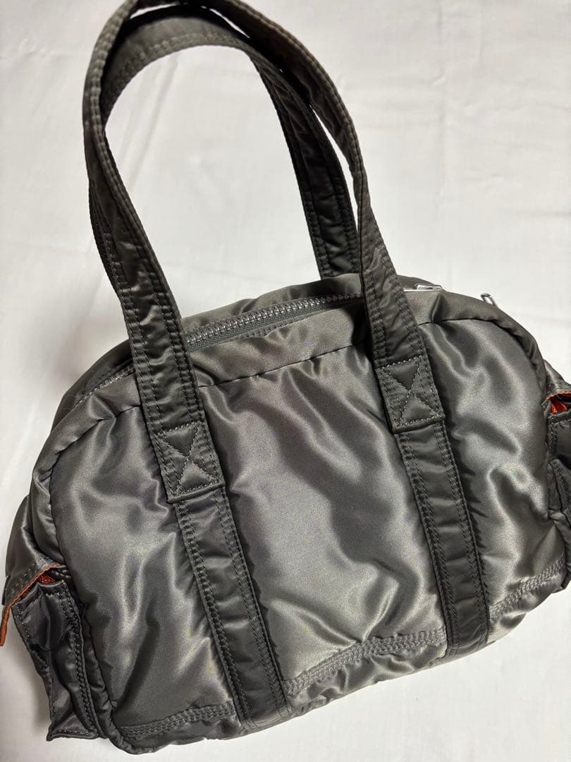 美品　ポーター　タンカー　ミニボストン　ダッフルバッグ　希少　シルバーグレー