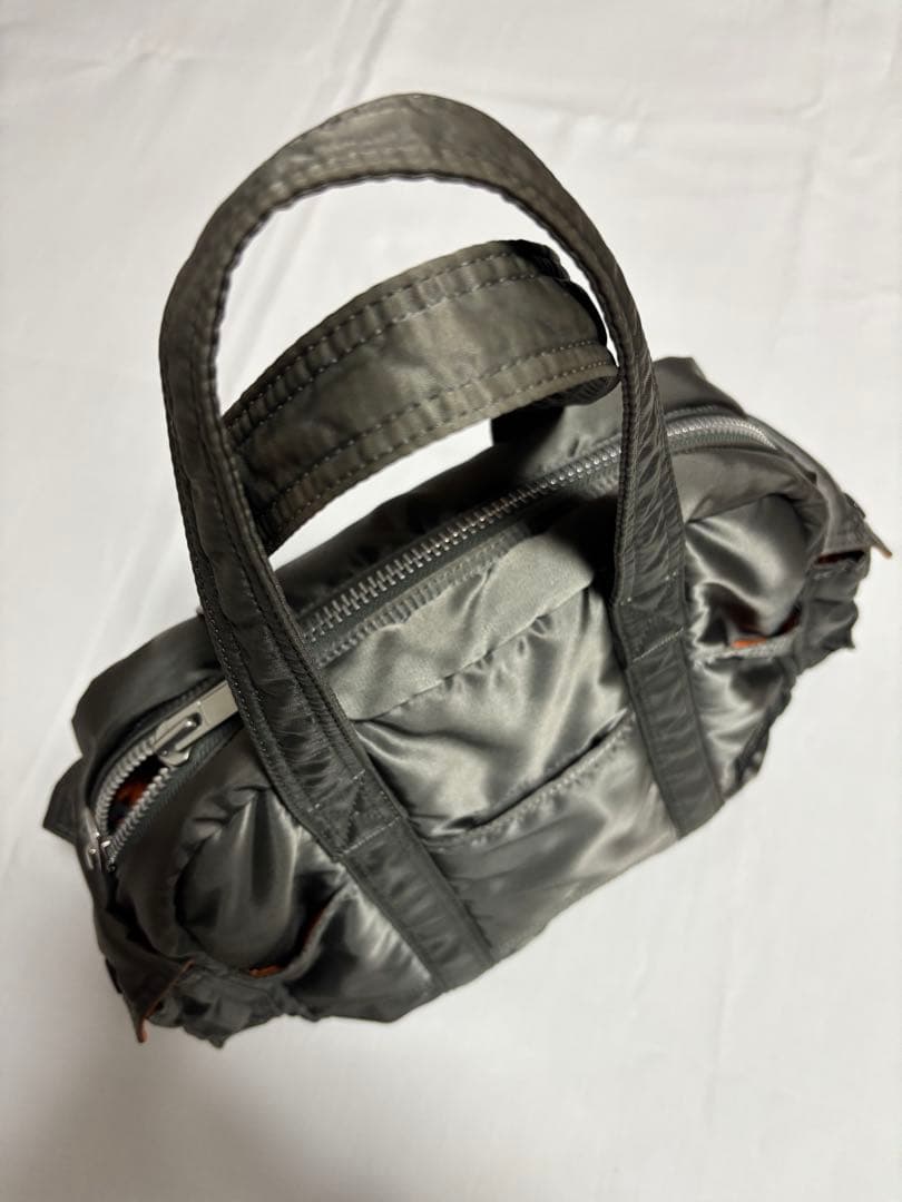 美品　ポーター　タンカー　ミニボストン　ダッフルバッグ　希少　シルバーグレー