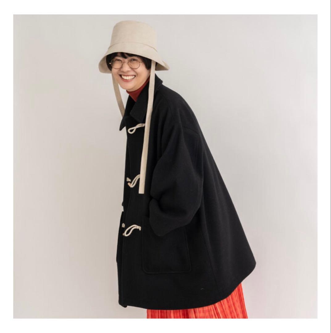 yuni Wool/super100midle length duffleコート