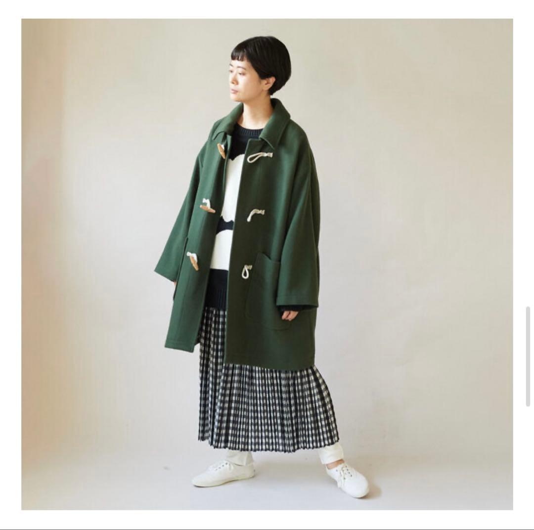 yuni Wool/super100midle length duffleコート