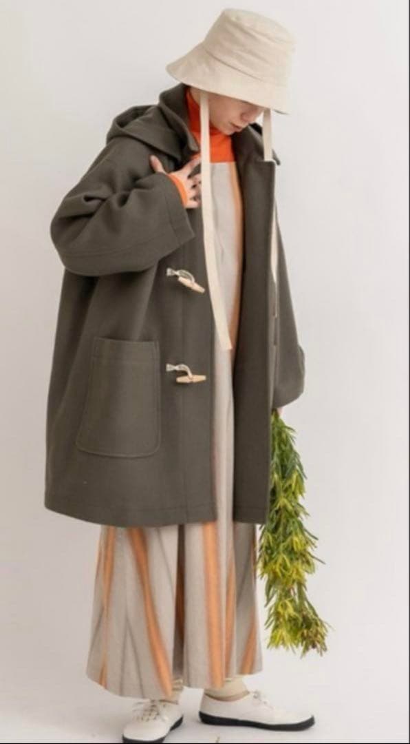 yuni Wool/super100midle length duffleコート