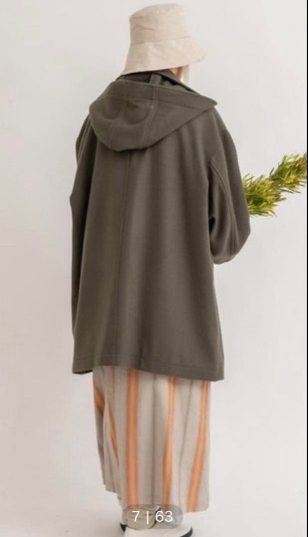 yuni Wool/super100midle length duffleコート
