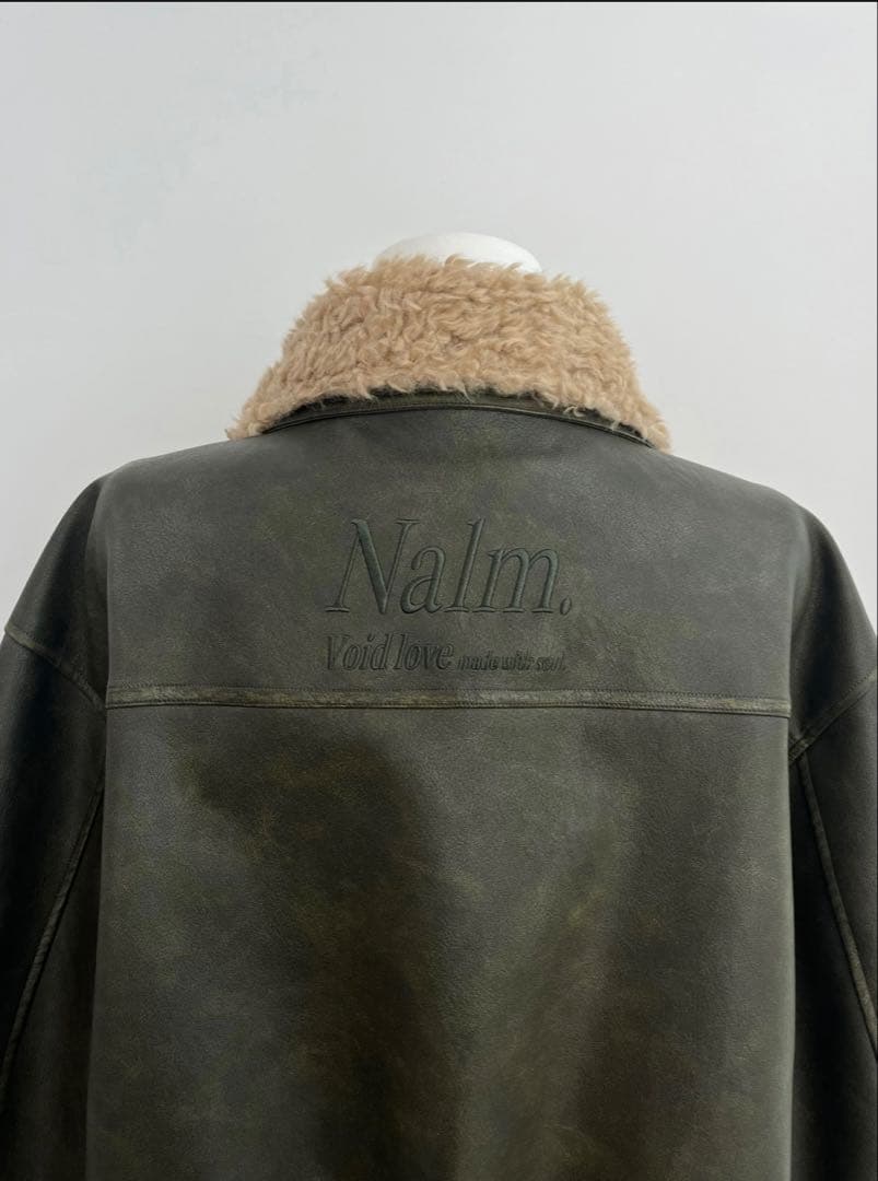 ジャケット・アウター Nalm. vintage leather jacket / khaki