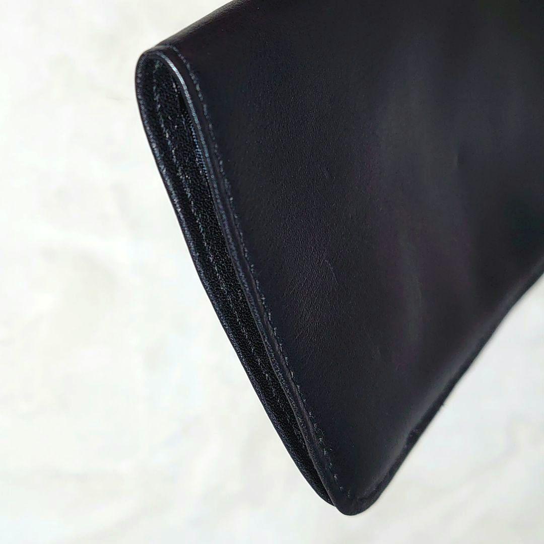 シャネル　メガネケース　ラムスキン　レザー　ＣＣマーク 黒