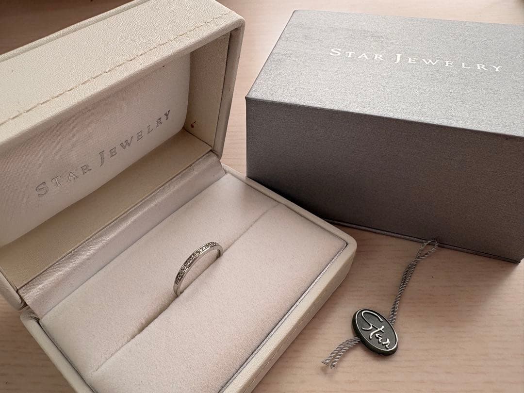 断*止様 【STAR JEWELRY】 Pt950 ハーフエタニティ