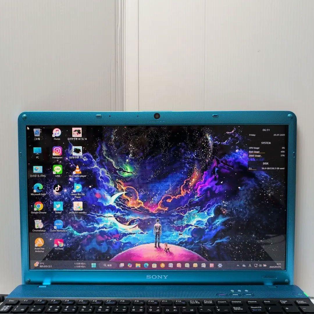 美品♥可愛い希少ブルーノートPC SSDカメラ付きBlu-ray