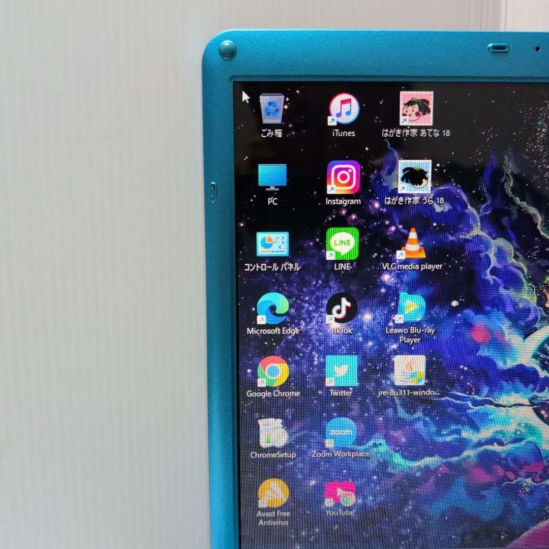 美品♥可愛い希少ブルーノートPC SSDカメラ付きBlu-ray