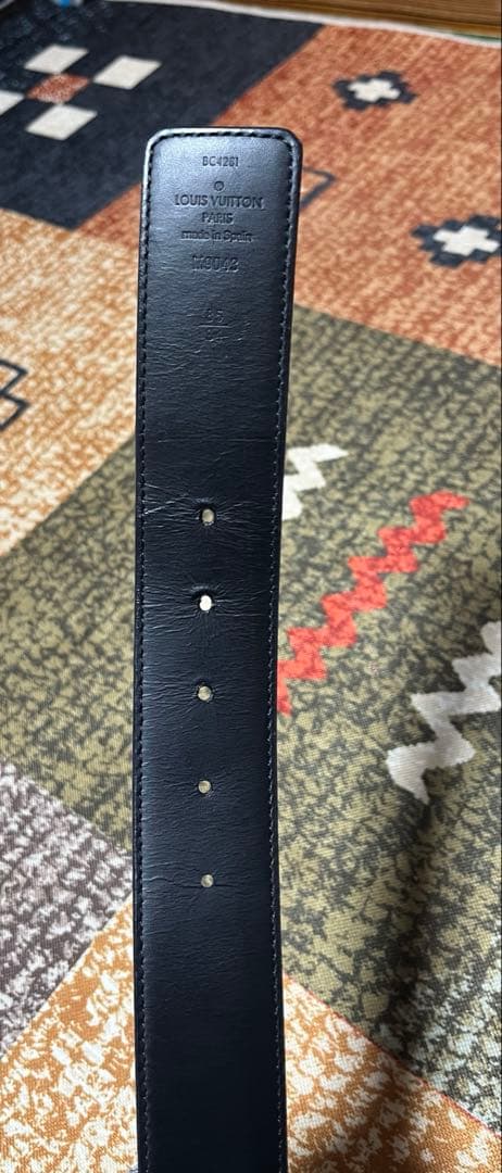 Louis Vuitton ブラック モノグラム ベルト