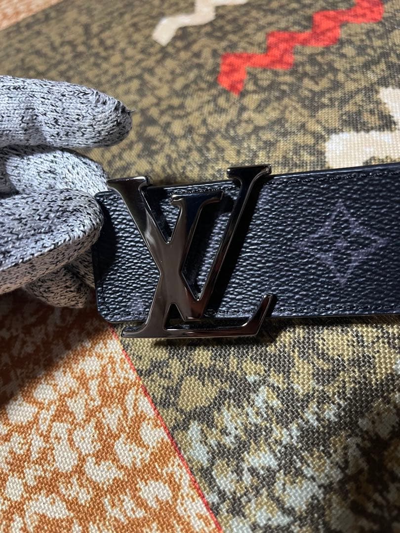 Louis Vuitton ブラック モノグラム ベルト