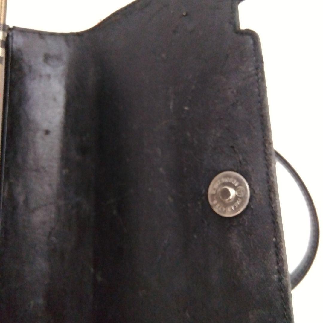 Burberry ハンドバッグ ブラック/ベージュ チェック柄　幅23cm