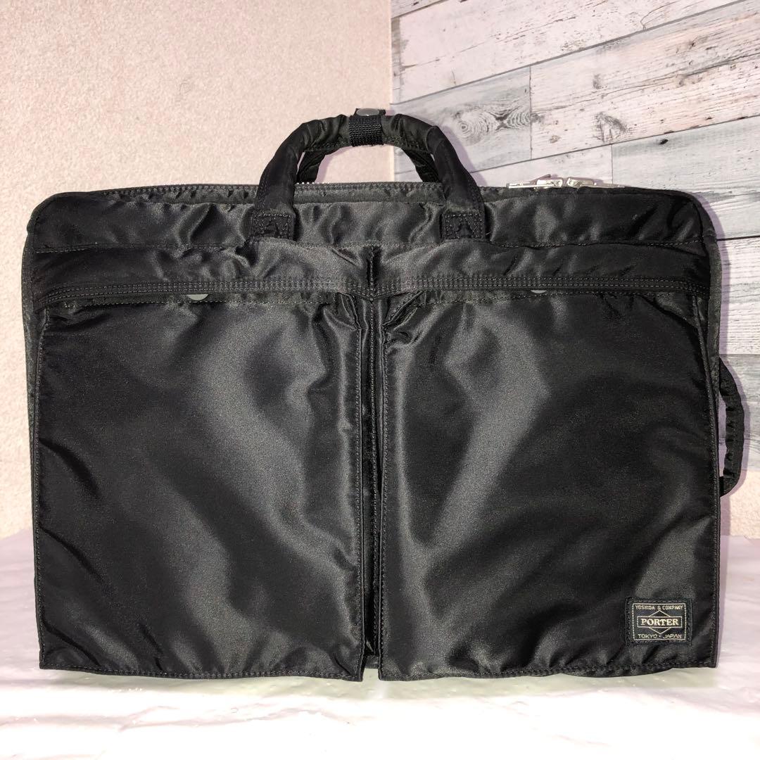 超美品✨ポータータンカー ビジネスバッグ3way 2層 A4可 大容量 ブラック