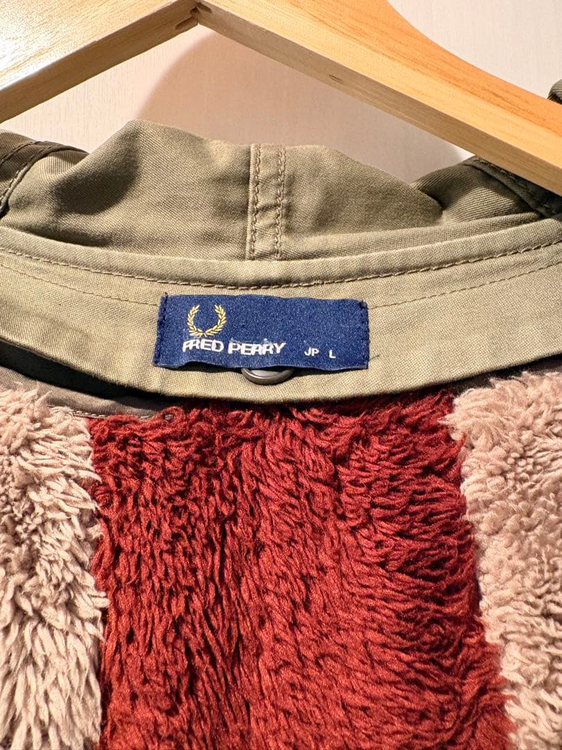 FRED PERRY モッズコート ユニオンジャック カーキ レディースL
