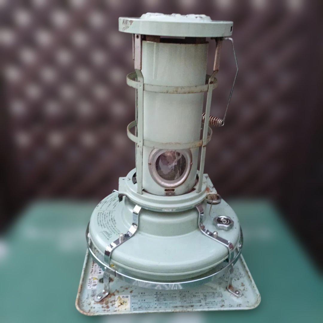 アラジンストーブ。メンテナンス済。取説付。グリーン３