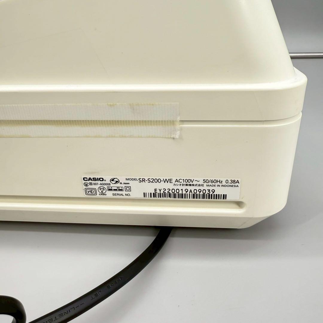 CASIO レジスター SR-S200-we 印字確認済み