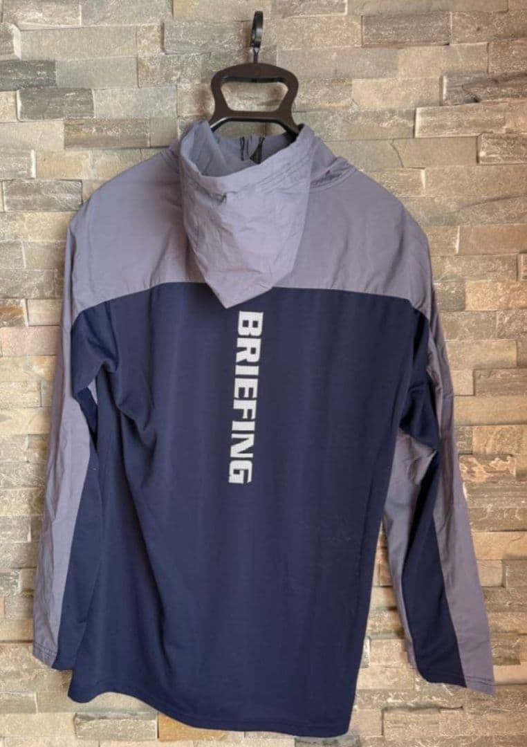 ブリーフィング　メンズ　ゴルフウェア　ハーフジップ　フーディー　パーカー